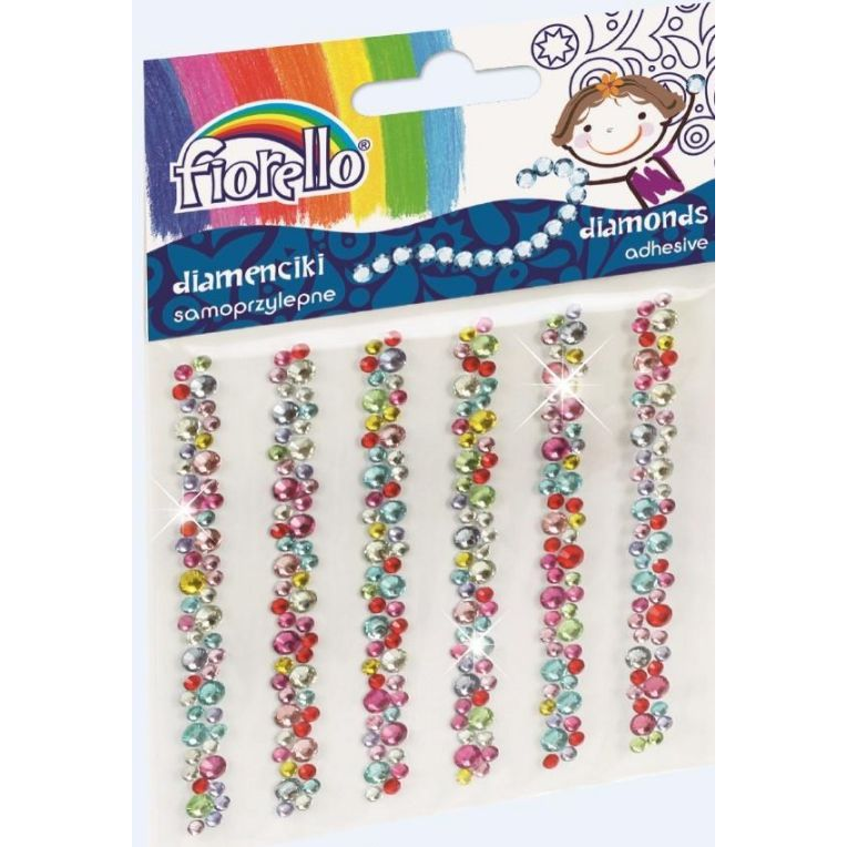 Öntapadós Kövek Fiorello GR-DS08 Gyémánthatású Vegyes Színek (256948)