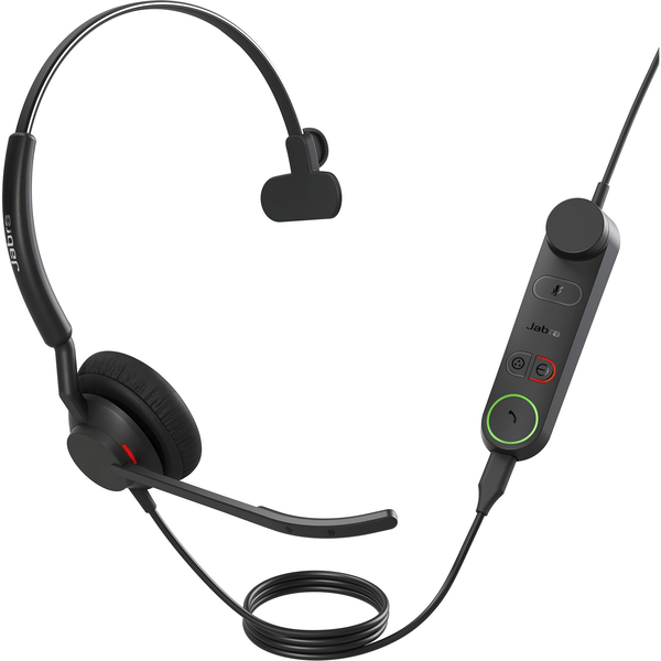 Jabra 5093-299-2259 Headset Ledningsført Kontor/Callcenter USB Type-C Sort