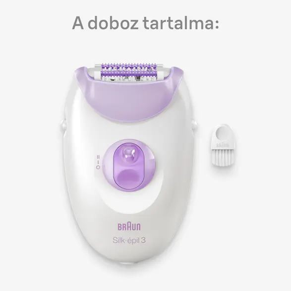 Braun Silk·épil 3 3-000 vezetékes epilátor fehér-lila