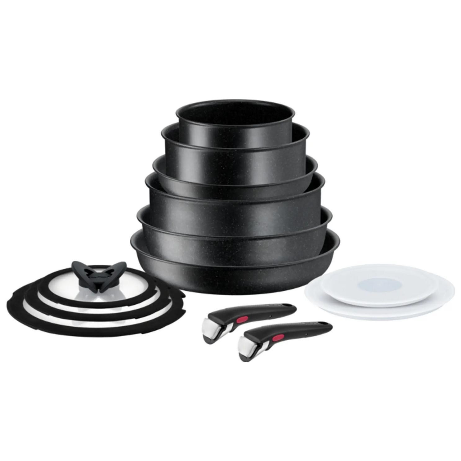 Tefal L3999953 Ingenio Black Stone Serpenyő készlet (13db) (L3999953)
