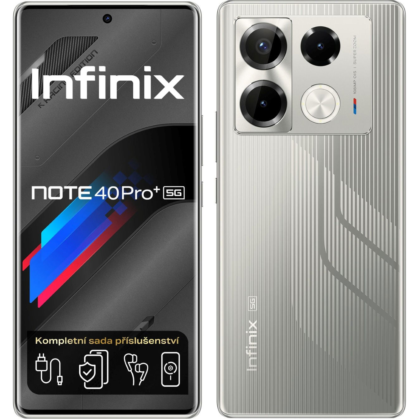 Infinix Note 40 PRO+ 5G 12GB/256GB Racing Grey (X6851B-RAG)