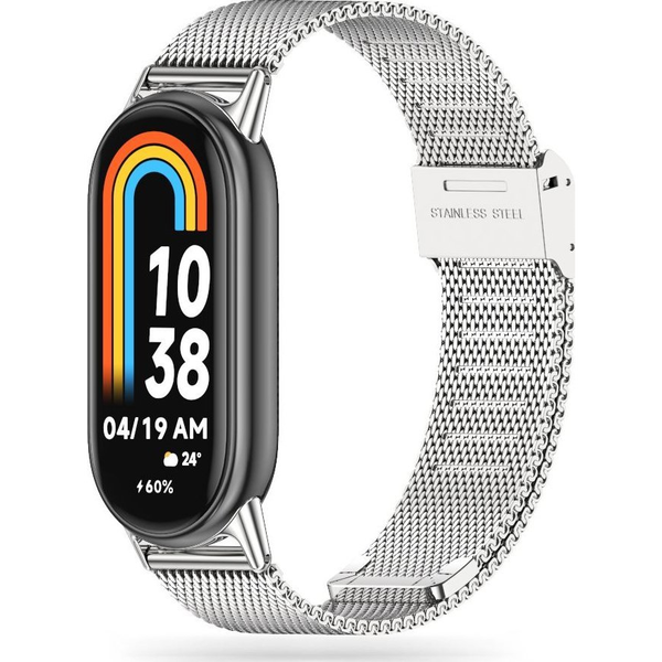 TECH-PROTECT MILANESE BAND STRAP ZA XIAOMI SMART BAND 8 / 8 NFC SREBRN