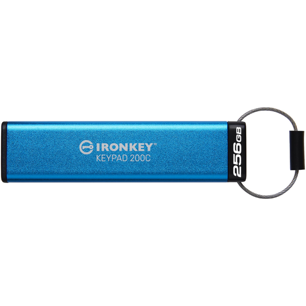 Kingston Technology IronKey Keypad 200 USB-nøgle USB Type-A 3.2 Gen 1 (3.1 Gen 1) Blå