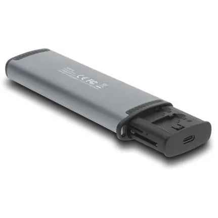 Delock USB 5 Gbps kártyaolvasó SD és Micro SD csatlakoztatóval és memóriakártya tároló nyílással (91018)