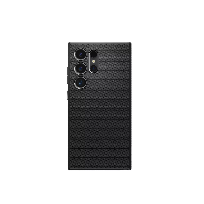 Spigen Liquid Air Samsung Galaxy S24 Ultra Hátlapvédő Tok - Fekete (ACS07287)