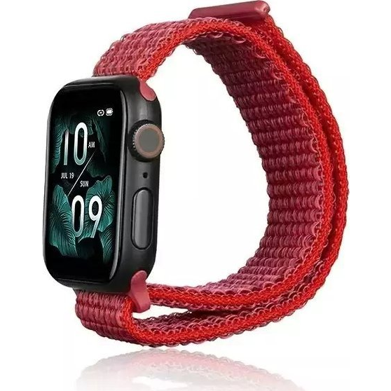  Pasek do smartwatcha Beline Nylon do Apple Watch 38/40/41mm czerwony /red