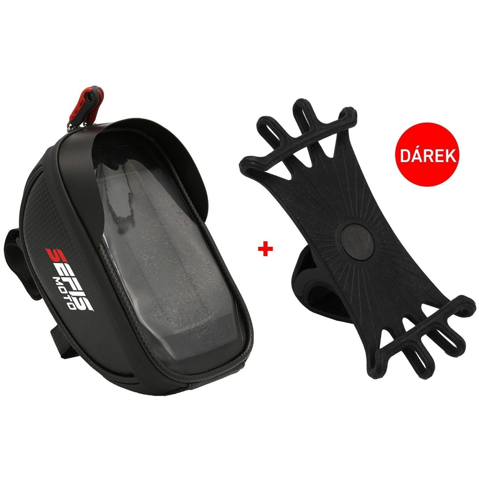 SEFIS G2 Vízálló telefontartó kerékpárra, zsebbel + ajándék Flex kerékpáros telefontartó (3976-MS-044900)