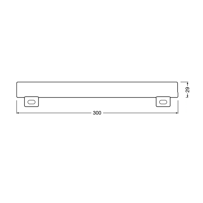 Osram LEDinestra dimmelhető LED cső izzó 4,5W 250lm 2700K S14s - Meleg fehér (4058075135529)