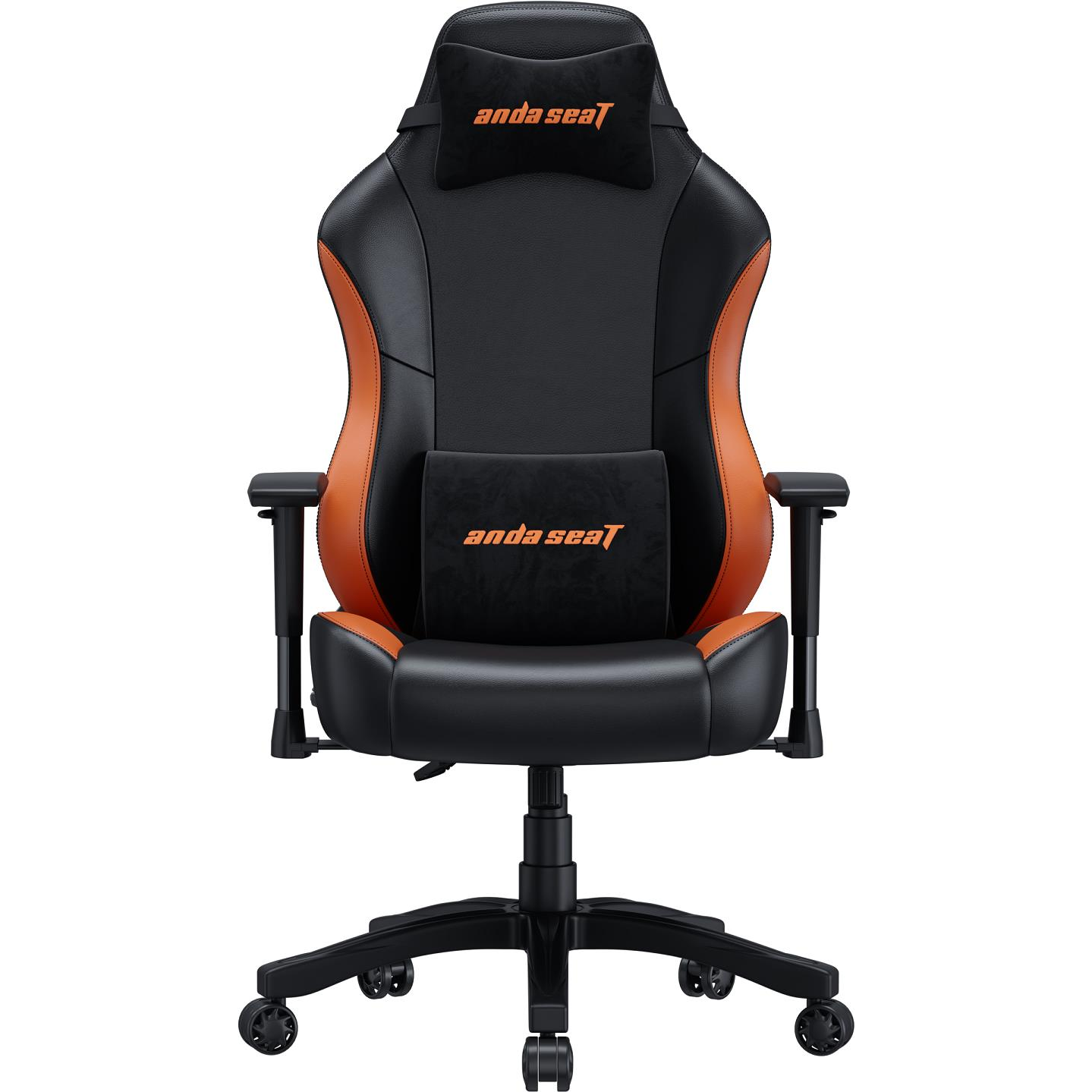 Anda Seat Luna Premium Gaming Chair - L size - Black & Orange (AD18-48-BO-PV)