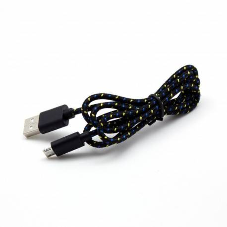 Sbox USB A -Micro USB (apa - apa) kábel 1m - Fekete (SX-533458)