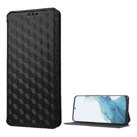 Gigapack Samsung Galaxy S23 Plus 3D rombusz mintás fliptok fekete (GP-135924) (GP-135924)