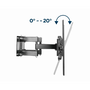 Стенна опора за телевизор, Gembird, Максимално тегло 35 кг, Черен