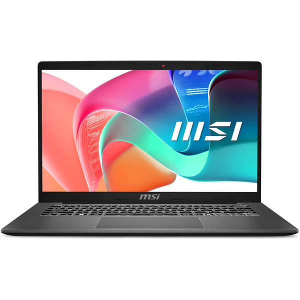MSI Modern 14 F1MG-867NL Intel Core 7 150U Laptop 35,6 cm (14") Fuld HD 16 GB DDR4-SDRAM 512 GB SSD Wi-Fi 6E (802.11ax) Windows 11 Home Grå
