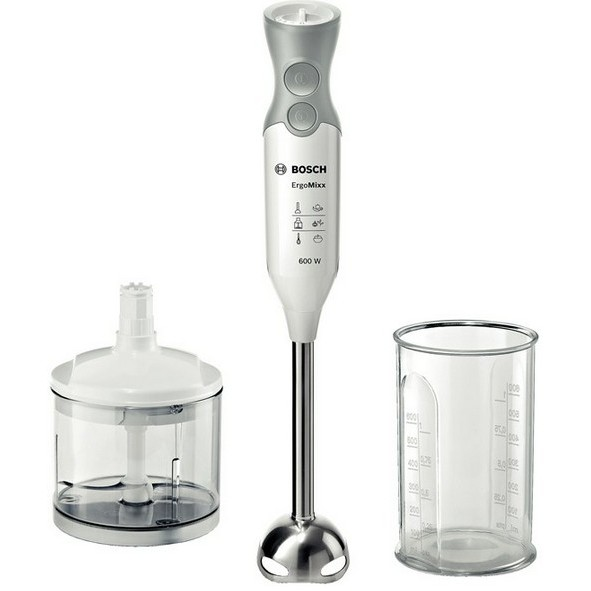 Bosch ErgoMixx MSM66120 Потопяем пасатор 600 W Сив, Бяла