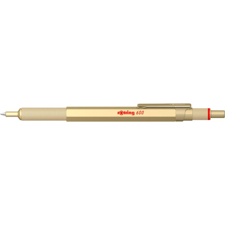 Rotring 600 1,0 mm nyomógombos arany golyóstoll (2183911)