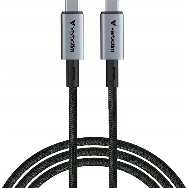 Verbatim 31847 USB-kabel USB4 Gen 2x2 1,2 m USB C Sort