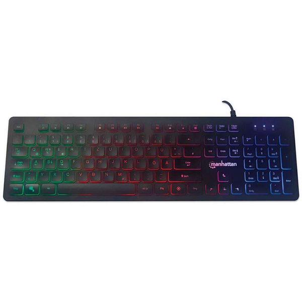 Manhattan 179485 toetsenbord Gamen USB Zwart