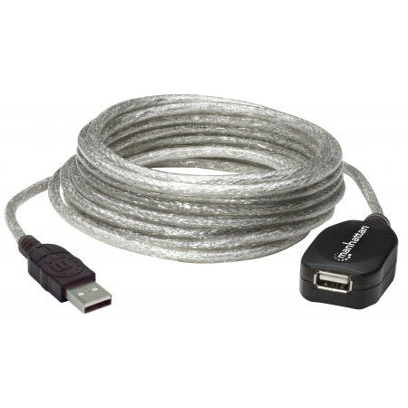 Manhattan 519779 USB-kabel USB 2.0 5 m USB A Sølv