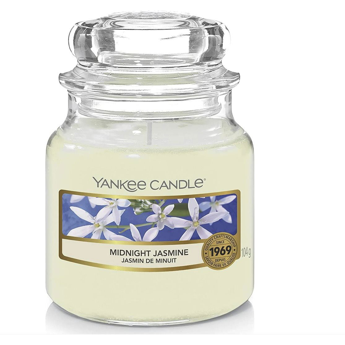 YANKEE CANDLE Classic Midnight Jasmine, kisméretű, 104 gramm (5038580004472)