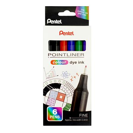 Popisovače Pentel 6 ks