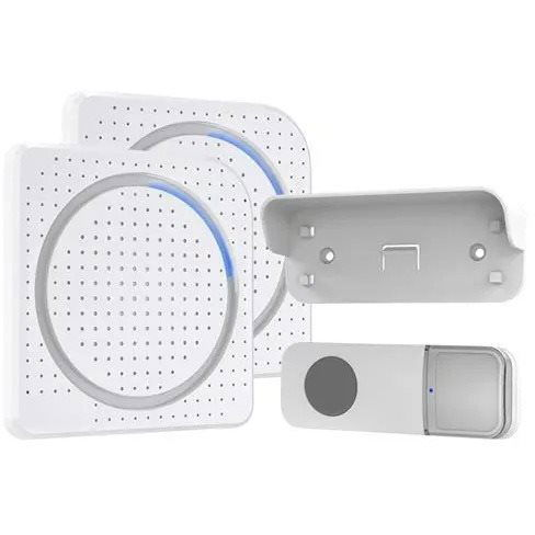 Solight 2x vezeték nélküli csengő, dugaljba, 200 m, fehér, learning code (1L67DZ)