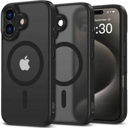 ZONE MagCam MagSafe kameravédős hátlaptok iPhone 16 fekete-átlátszó