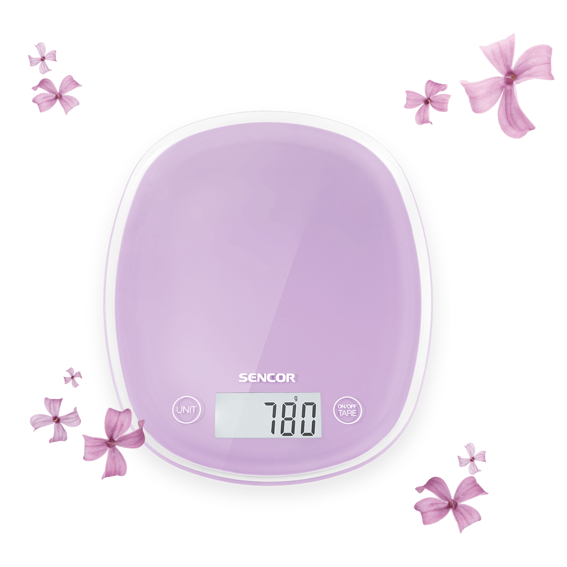 Sencor SKS 35VT Elektronikus konyhai mérleg - Lila (SKS 35VT)