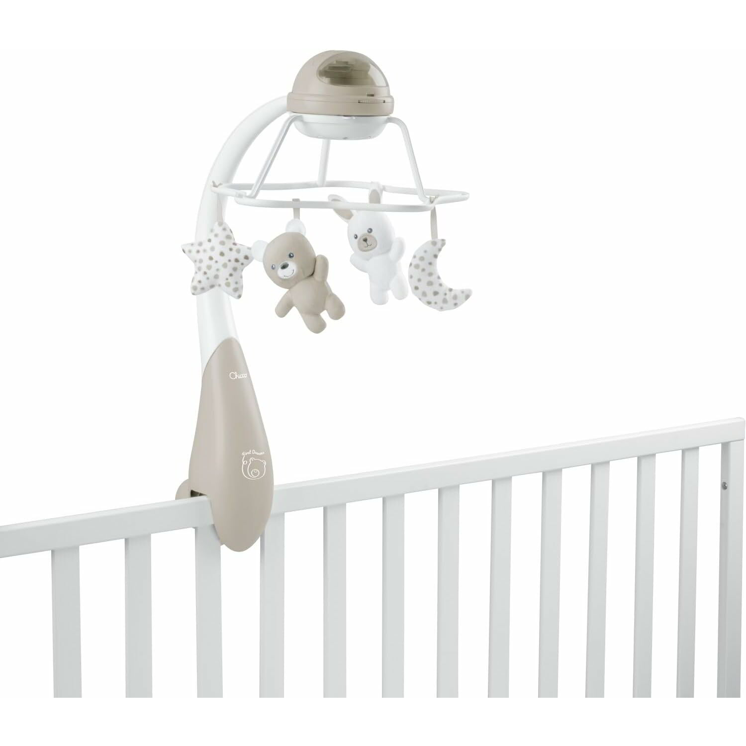 Chicco First Dreams Rainbow 3 az 1-ben Kiságyforgó Projektor és Éjjeli Fény - Bézs (00011041000000)