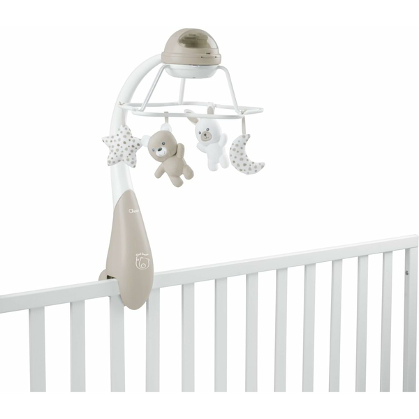 Chicco First Dreams Rainbow 3 az 1-ben Kiságyforgó Projektor és Éjjeli Fény - Bézs