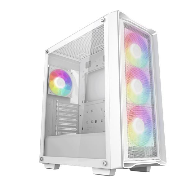 Deepcool CC560 MESH WH V2 táp nélküli ablakos ház fehér (R-CC560-WHAMA4-G-2)