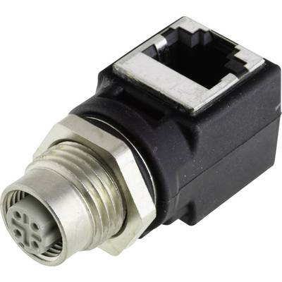 HARTING 21033814401 Érzékelő-/működtető elosztó és adapter M12 Alj, hajlított Pólusszám: 4 1 db (21033814401)