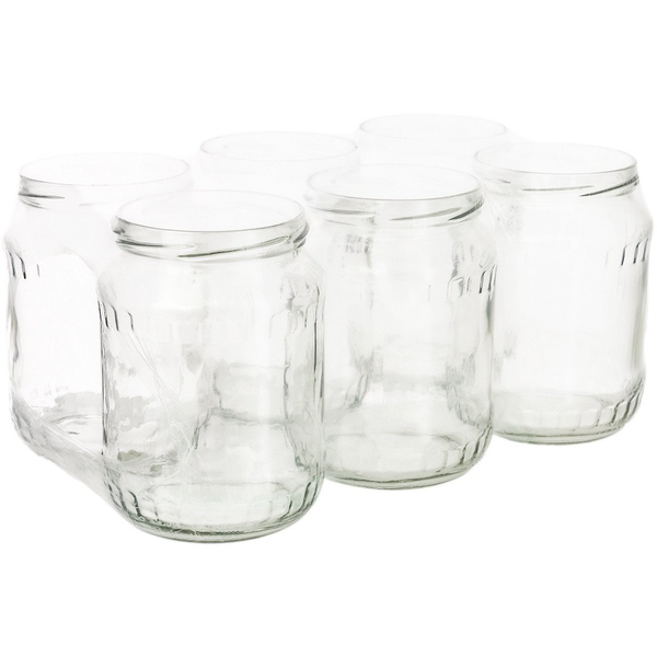 JAR 720ML 6PCS WITHOUT LID 82MM