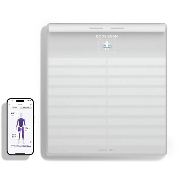 Withings Body Scan Smart Digitális személymérleg - Fehér (WBS08-WHITE-ALL-INTER)