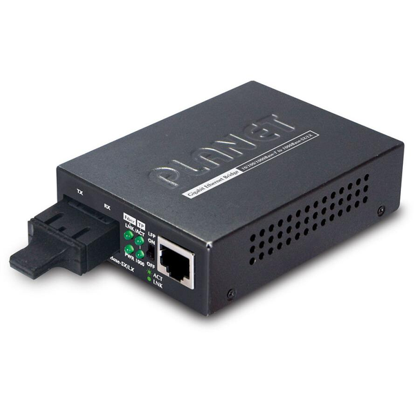 PLANET GT-802S SM GbE LAN (RJ45-SC) média konverter