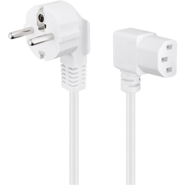 Goobay 96042 250V Hálózati tápkábel 1.5m - Fehér