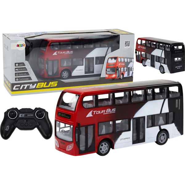 R/C Kétszintes Busz - Távirányítós, Lámpákkal
