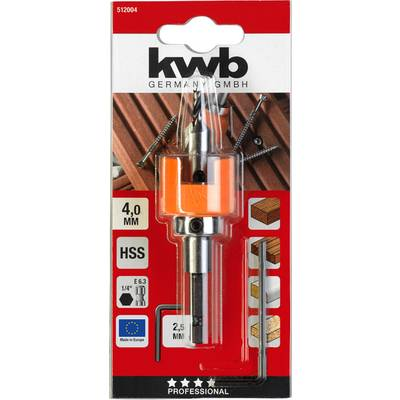 KWB (512004) Fa spirál fúró 1 db 4 mm 1 db (512004)