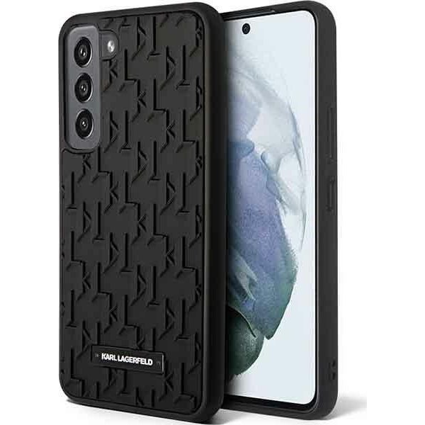 Karl Lagerfeld 3D Monogram Samsung Galaxy S23+, szilikon tok, fekete (KLD1427)