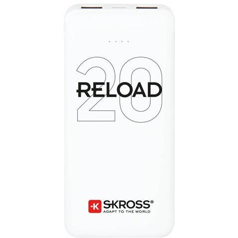 SKROSS Reload20 20Ah Power Bank USB/microUSB kábellel, két kimenettel (RELOAD20 / 1.400140) (RELOAD20)