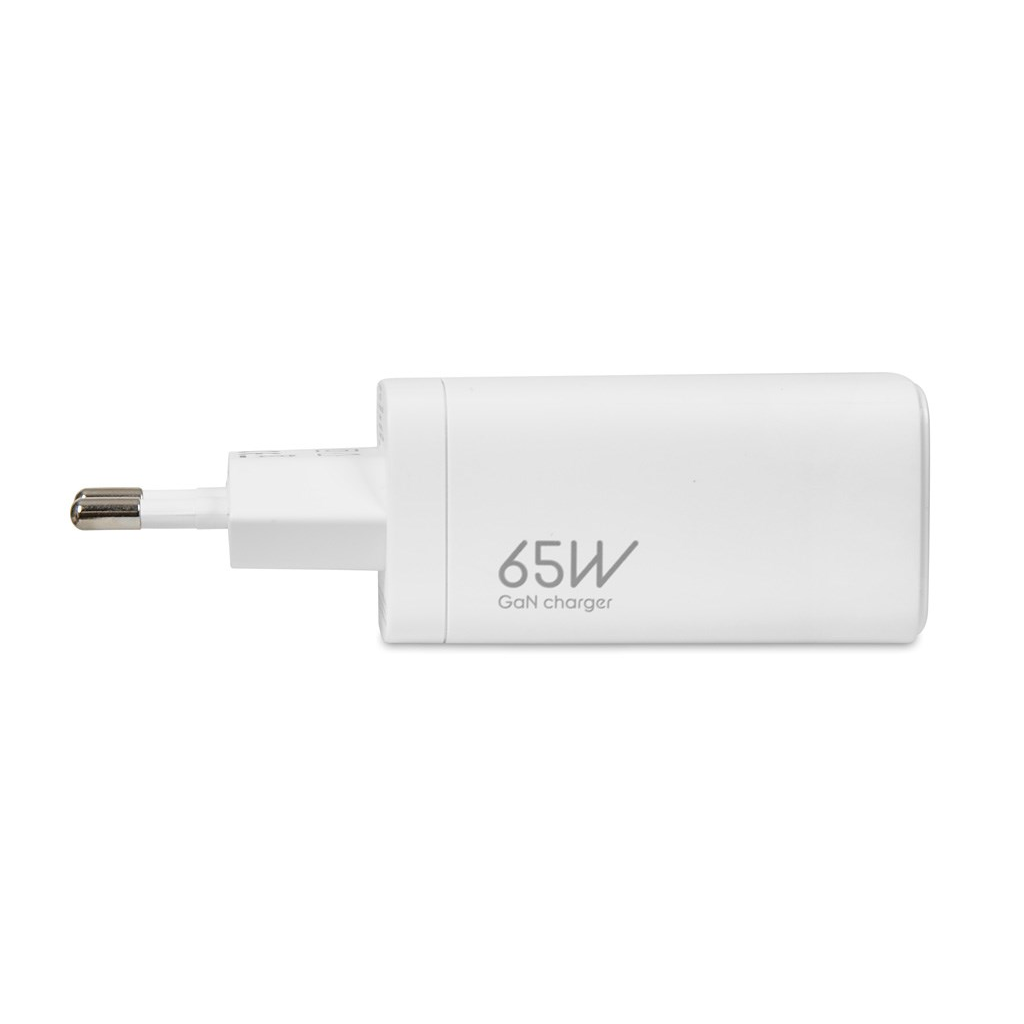 iBox C-65 GaN 2X USB-C / USB-A Hálózati töltő - Fehér (65W) (ILUC65W)