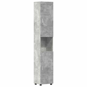 Fürdőszoba Székény Beton szürke 37 x 31,5 x 203 cm Faanyag