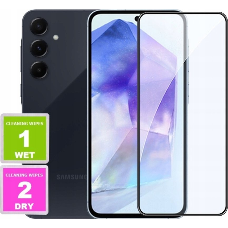 6D Pro Veason Glass Samsung Galaxy A35 / A55 Üvegfólia Fekete Szegéllyel (35195)