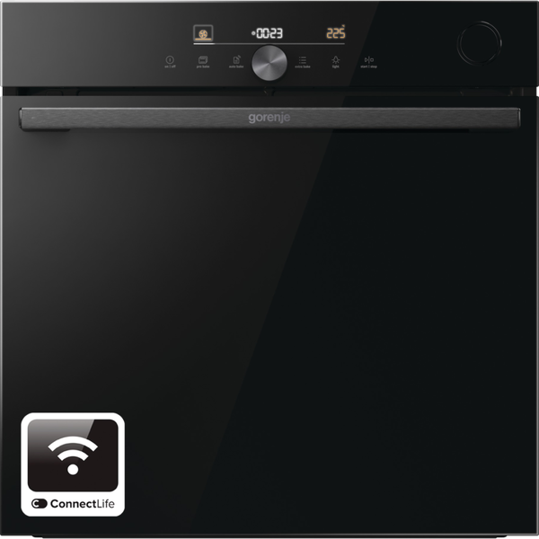 Gorenje BSA6747DGWI Фурна за вграждане, 77л, SteamAssist, HomeMadePlus, GentleOpen, A+ енергиен клас, Черна