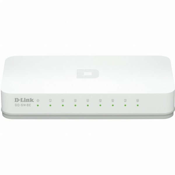 D-Link GO-SW-8E/E síťový přepínač Nespravované Fast Ethernet (10/100) Bílá