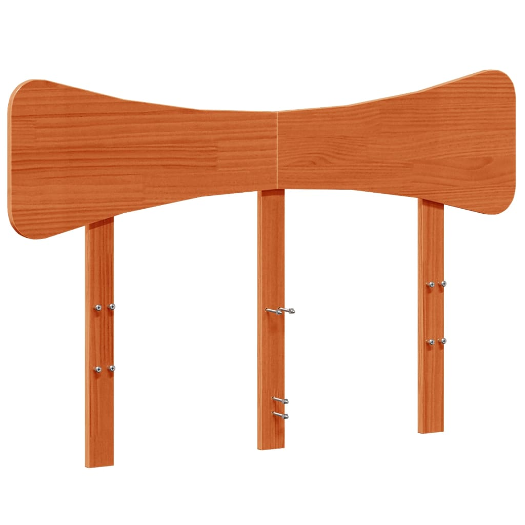 viaszbarna tömör fenyőfa fejtámla 135 cm (844784)