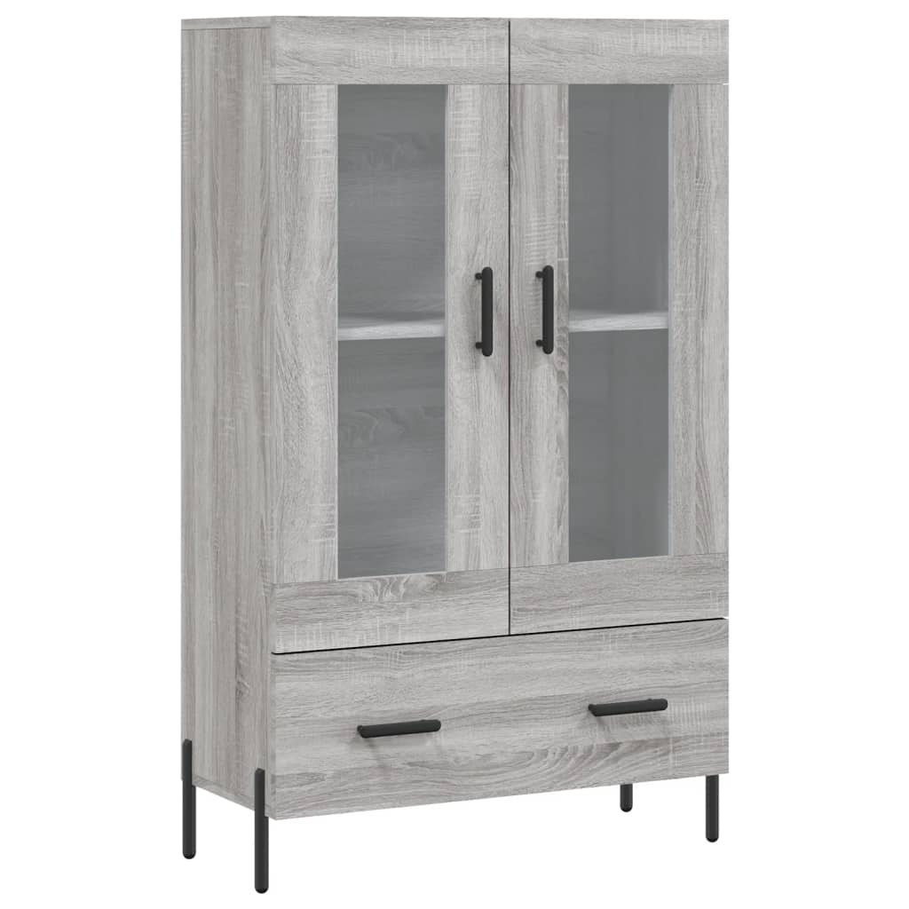 szürke sonoma szerelt fa magasszekrény 69,5 x 31 x 115 cm (828314)