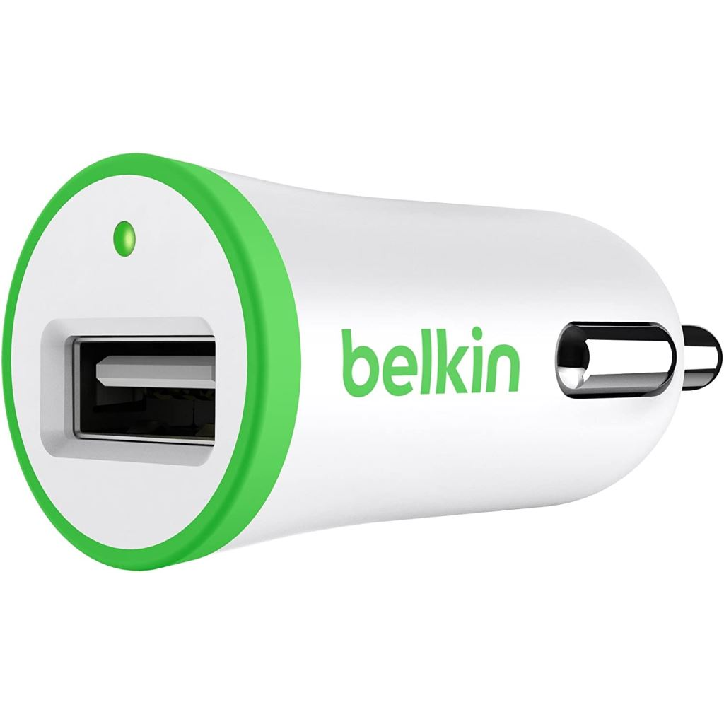 Belkin USB autós töltő fehér-zöld (F8J014btGRN) (F8J014btGRN)