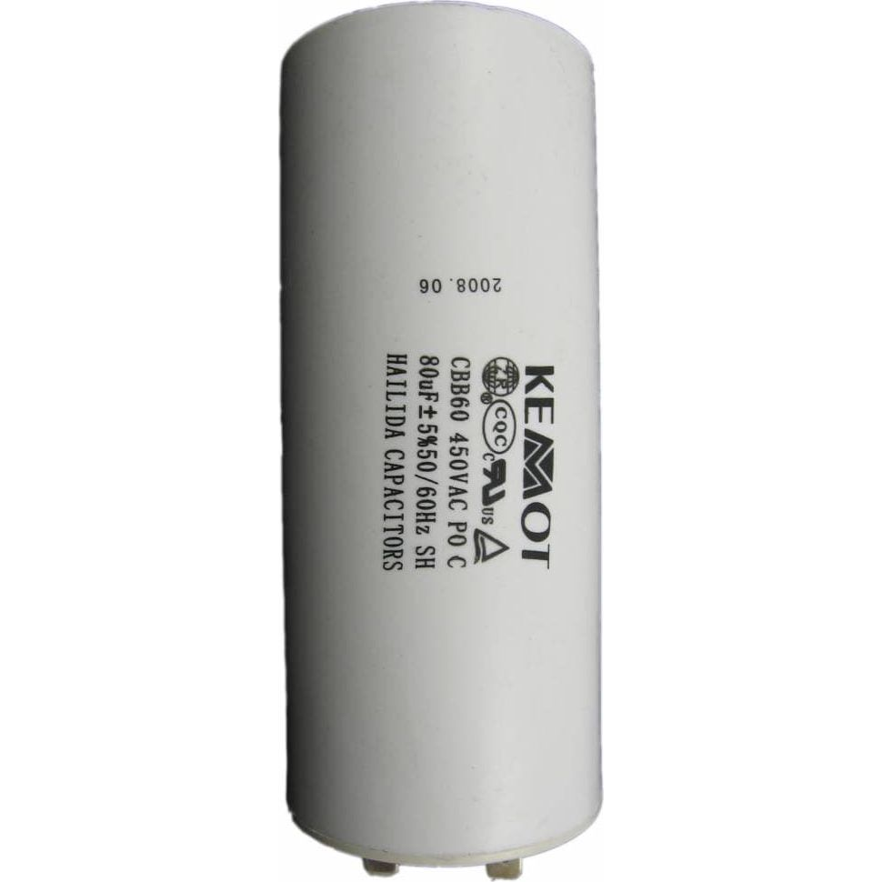 80Uf 450V-os Kondenzátor Egyfázisú Motorokhoz (LEC-URZ3141)