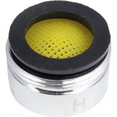 Kromiran aerator / perlator M24 iz medenine s tesnilom navoj M24