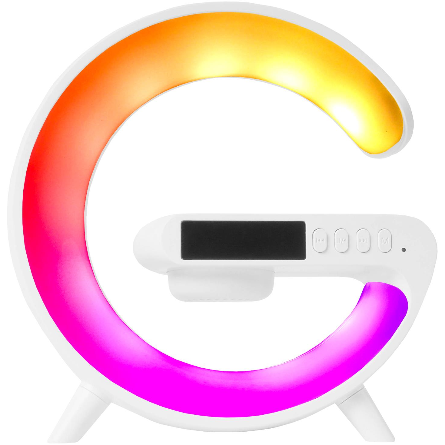 Aga RGB 5in1 LED lámpa vezeték nélküli töltővel, fehér (DS5108-WHI)
